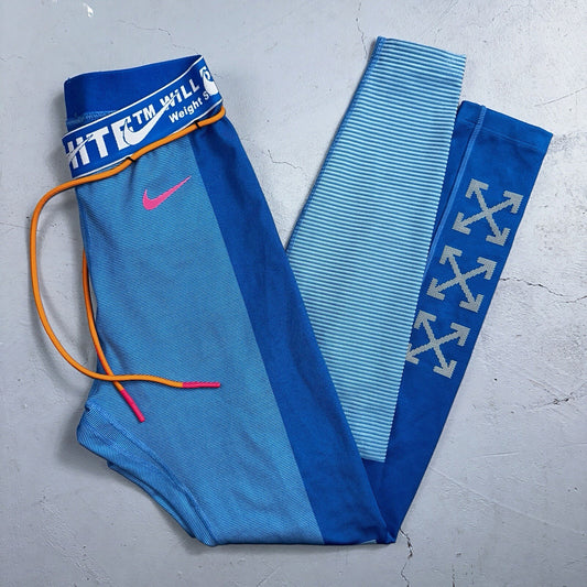 OFF-WHITE  x NIKE Training Leggings Tape Band Sweatpants Small Virgil Abloh Gym