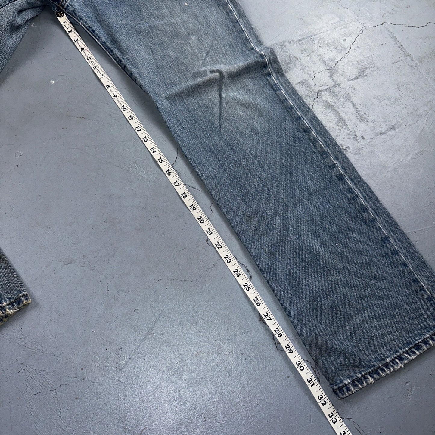 Levis 501 Vintage Y2K XX Straight Leg Jeans Blue Light Wash 36x34 Act 35x32