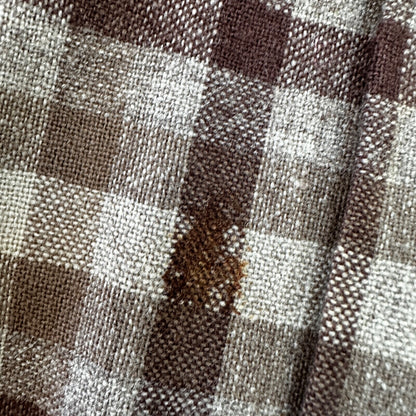 VTG 1950s Pendleton Board Shirt Loop Virgin Wool Plaid Flannel Shirt 50s Brown