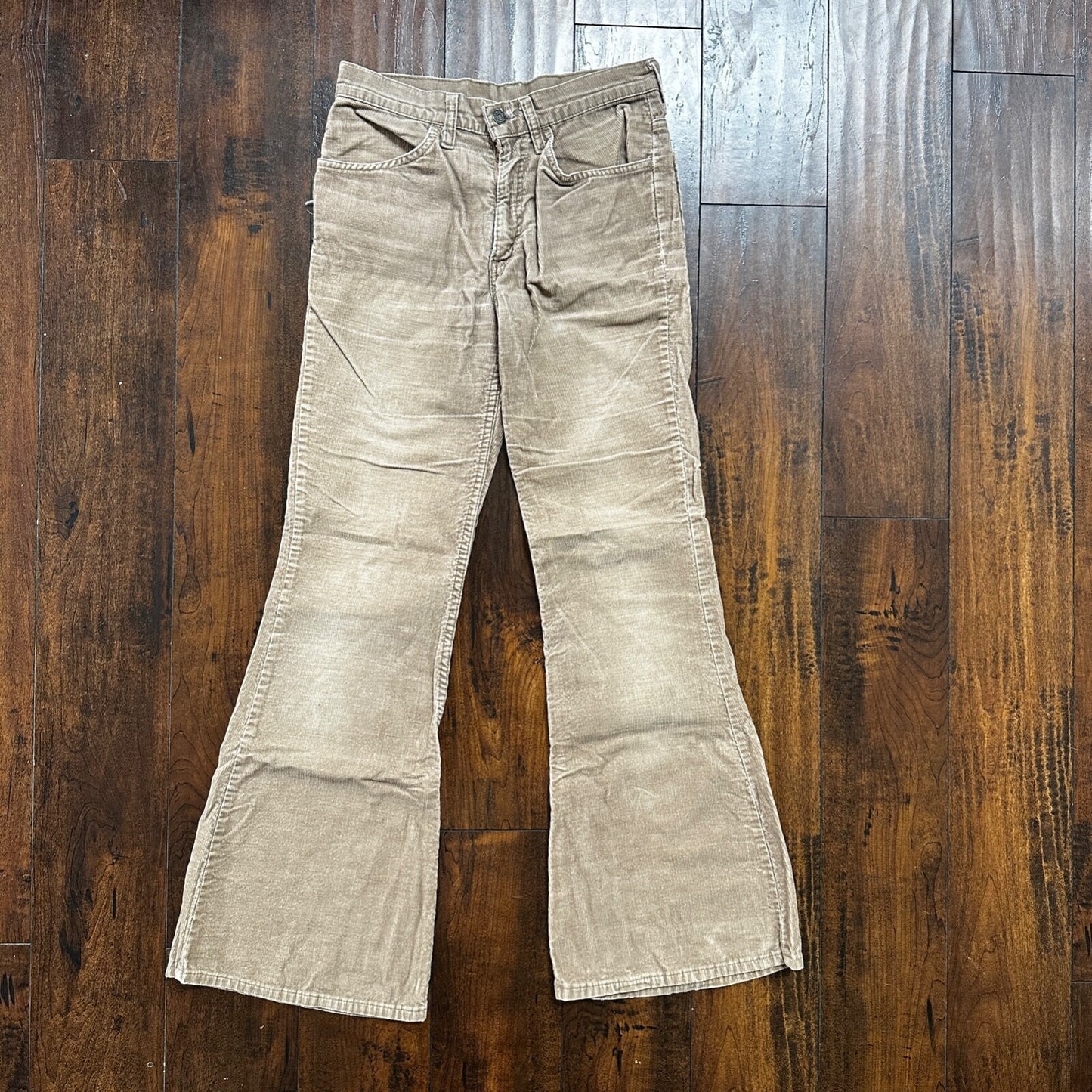 VTG Levi's 684 Corduroy Pants Bell Bottom USA 28x29 Boot Cut 1970s 70s Brown