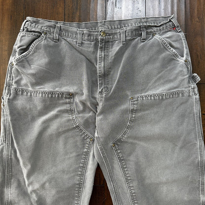 Carhartt B136 GVL Double Knee Carpenter Pants Size 44x34 (Fits 40x30) Dungaree