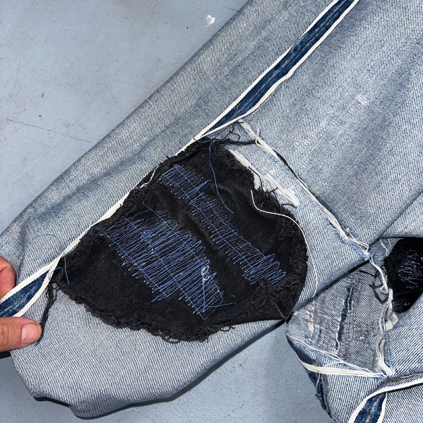 Levis 501 Vintage 80s Redline Selvedge USA XX Jeans Light Wash 36x36 Act 34x30