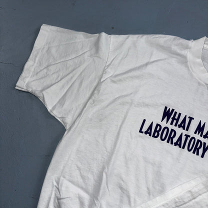 Laboratory Servies Quote VTG T Shirt FOTL 90s 2XL I DO Funny Humor Health Unqiue