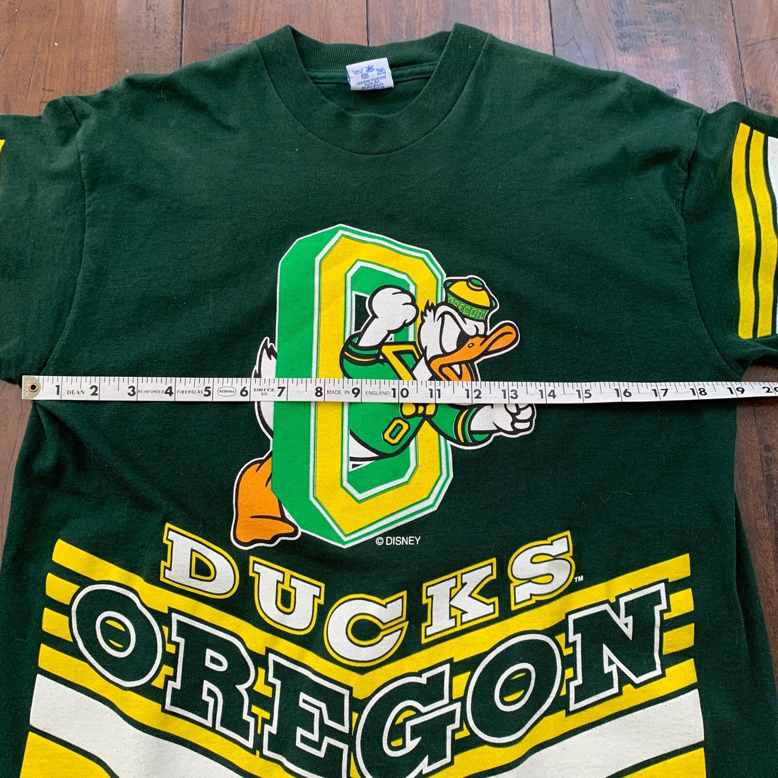 Oregon Ducks Vintage T Shirt Donald Duck Disney KIDS BOYS Mens Small 90s Afro