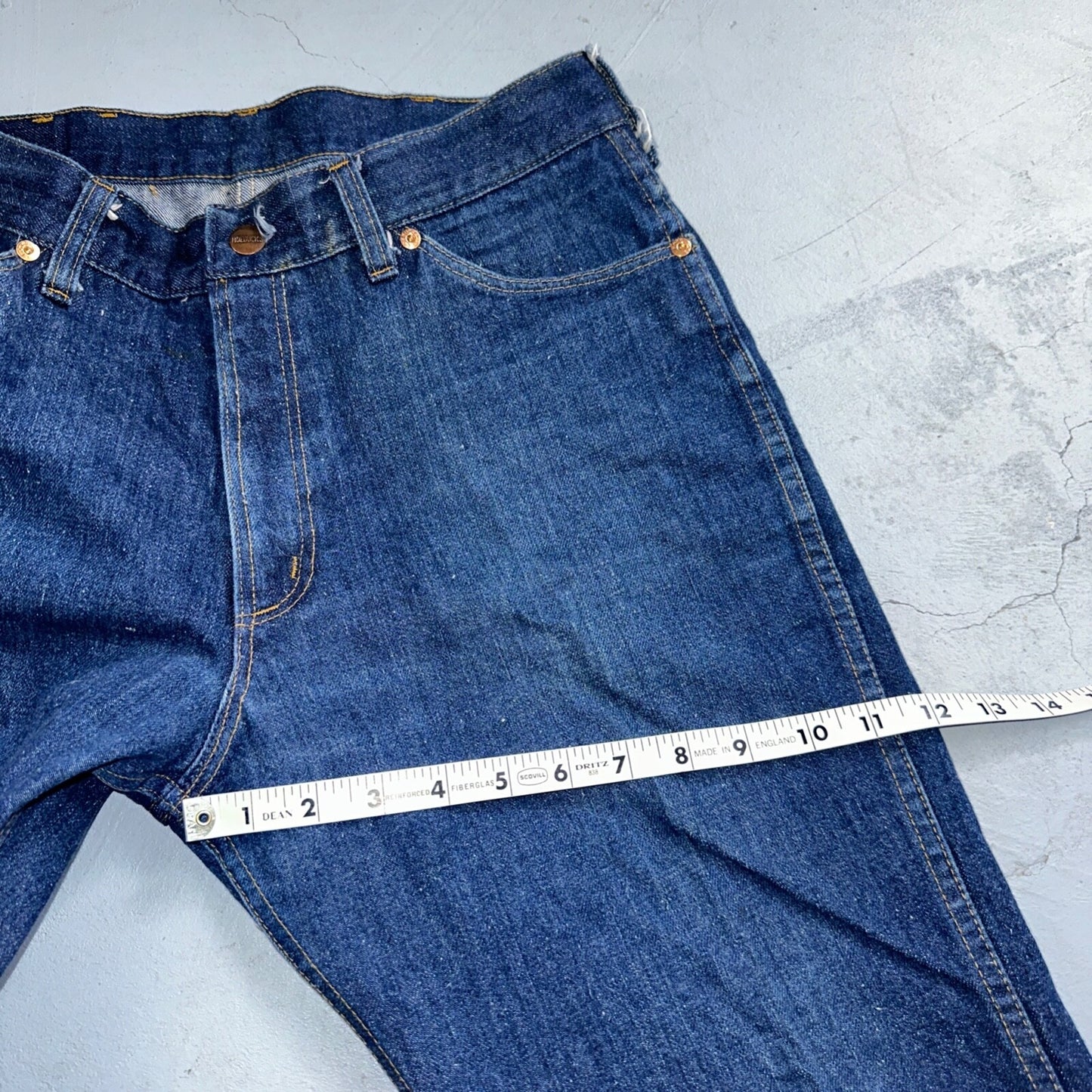 VTG 70s Sears Roebucks Jeans 34x30 Mens USA Rockabilly Dark Rockabilly Scovill