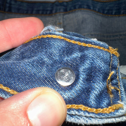 Levis 501 Vintage 90s USA XX Straight Leg Jeans Blue Light Wash 38x34 Act 36x32