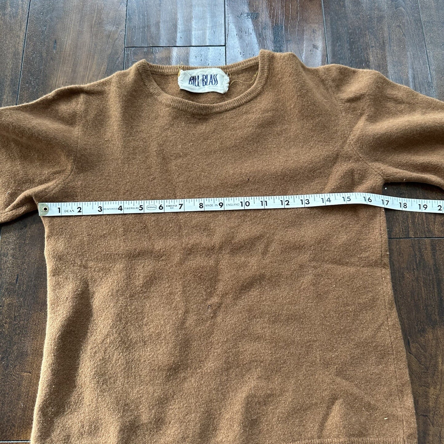 Vtg 70s Bill Blass Women's Casual Brown Sweater Cardigan Small USA 80s Wool