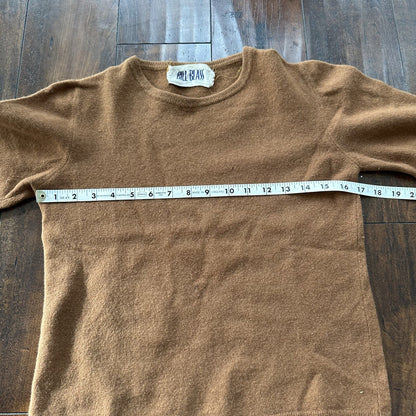 Vtg 70s Bill Blass Women's Casual Brown Sweater Cardigan Small USA 80s Wool