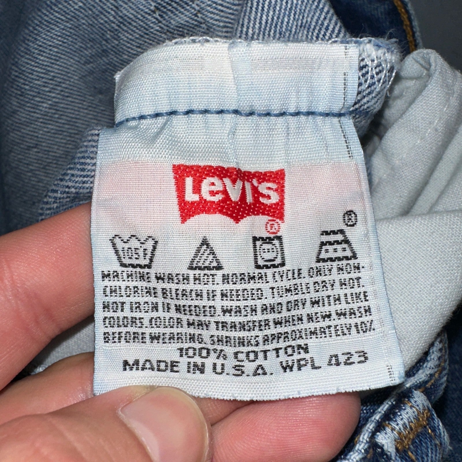 Levis 501 Vintage 90s USA XX Straight Leg Jeans Blue Med Wash 35x34 Act 33x30