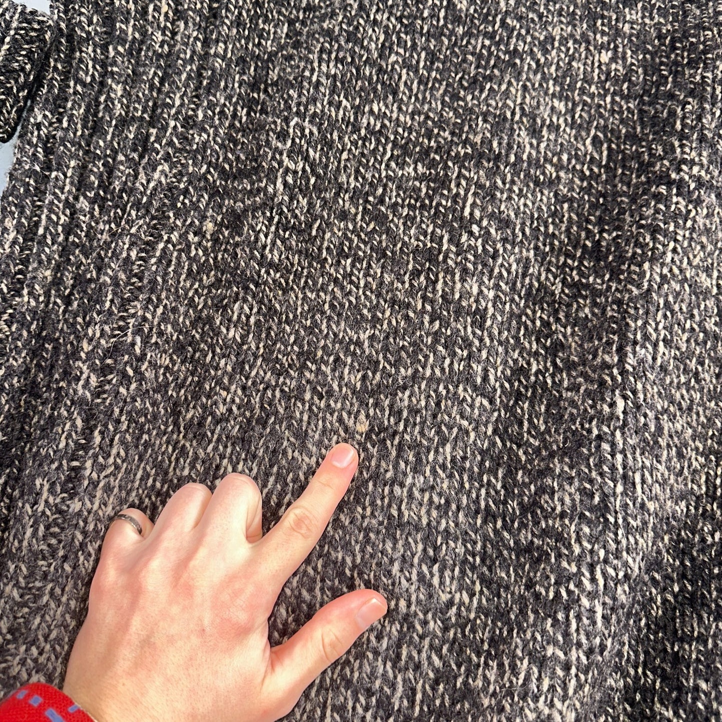 Christian Scott Gents Shetland Sweater Zip Up Made in Scotland VTG Large Gray