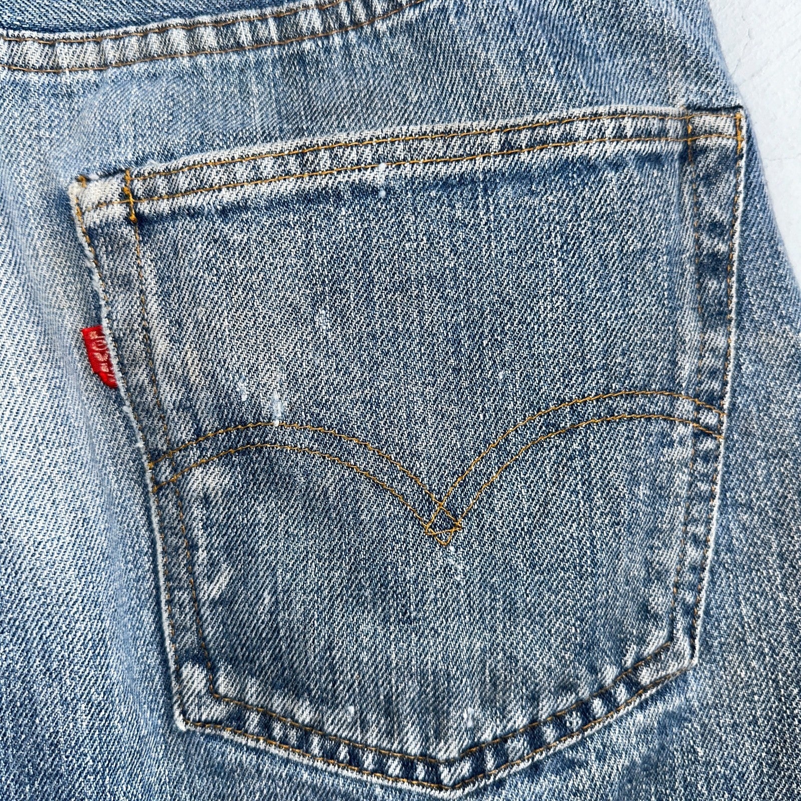 Levis 501 Vintage 70s SS Redline Selvedge USA XX Jeans Med Wash 32x34 Act 30x29