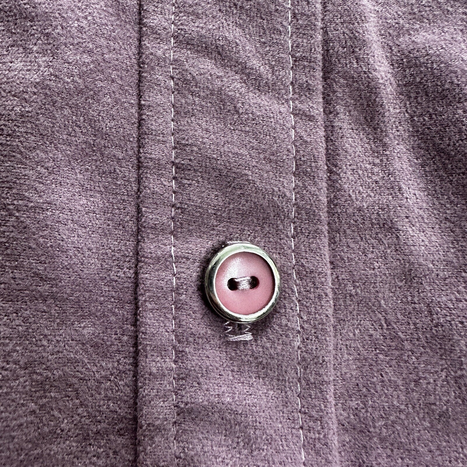 VTG Marty Gutmacker Soft Purple Button Down Shirt Disco Blouse Rockabilly 60s