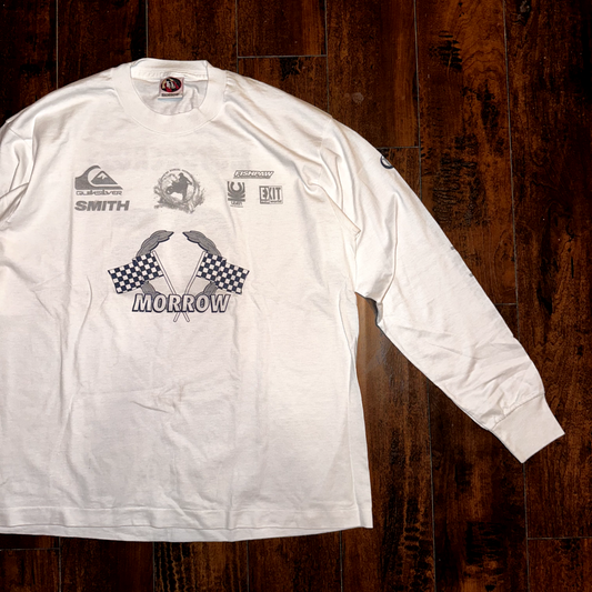 Morrow Vintage T Shirt Snowboard Exit Smith Quicksilver Racing Motorcross 90s