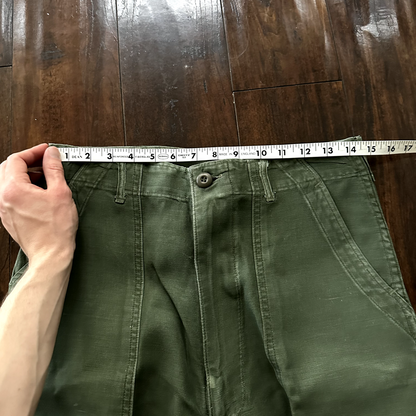 US Army OG-107 Fatigue Pants Trousers 1960s 32x33 Type I DSA-100 Post WWII Camo