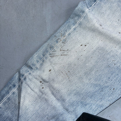 Levis 501 Vintage 90s Poland Straight Leg Jeans Blue Light Wash 36x32 Act 34x31