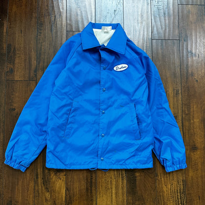 Ford V8 VTG 90s Hartwell Satin Coaches Jacket Lined Windbreaker Size Small Blue