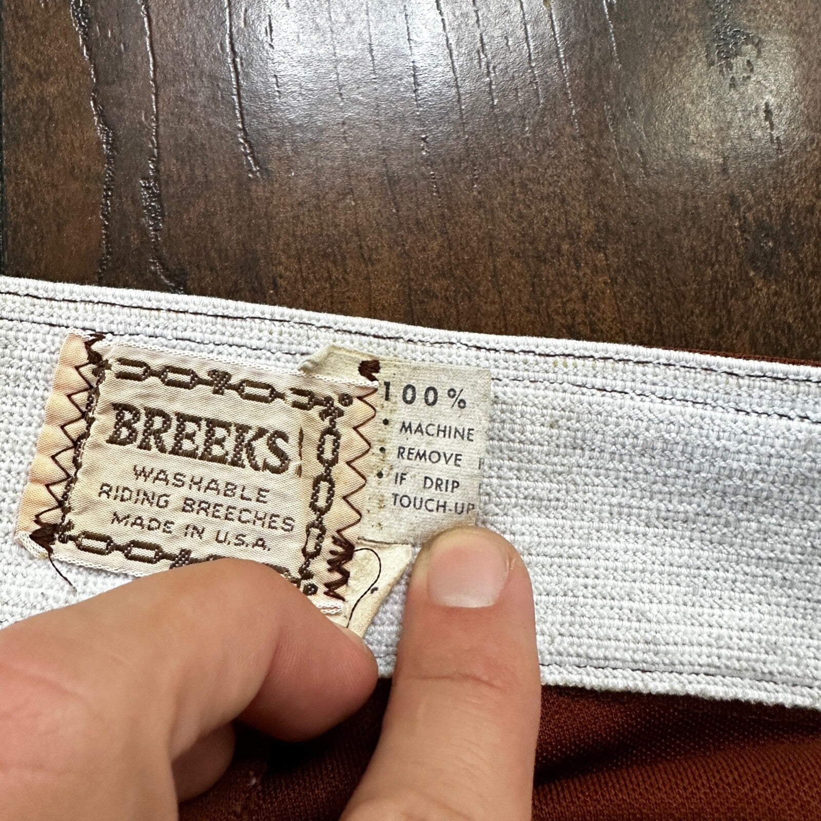 VTG USA Breeks Orange Equestrian Horse Riding Britches Breeches 25x24 1980s