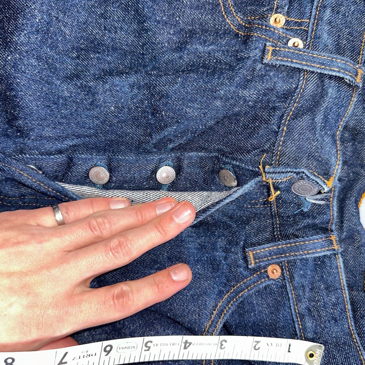 Levis 501 Vintage 90s USA XX Straight Leg Jeans Blue Dark Wash 34x32 Act 31x29