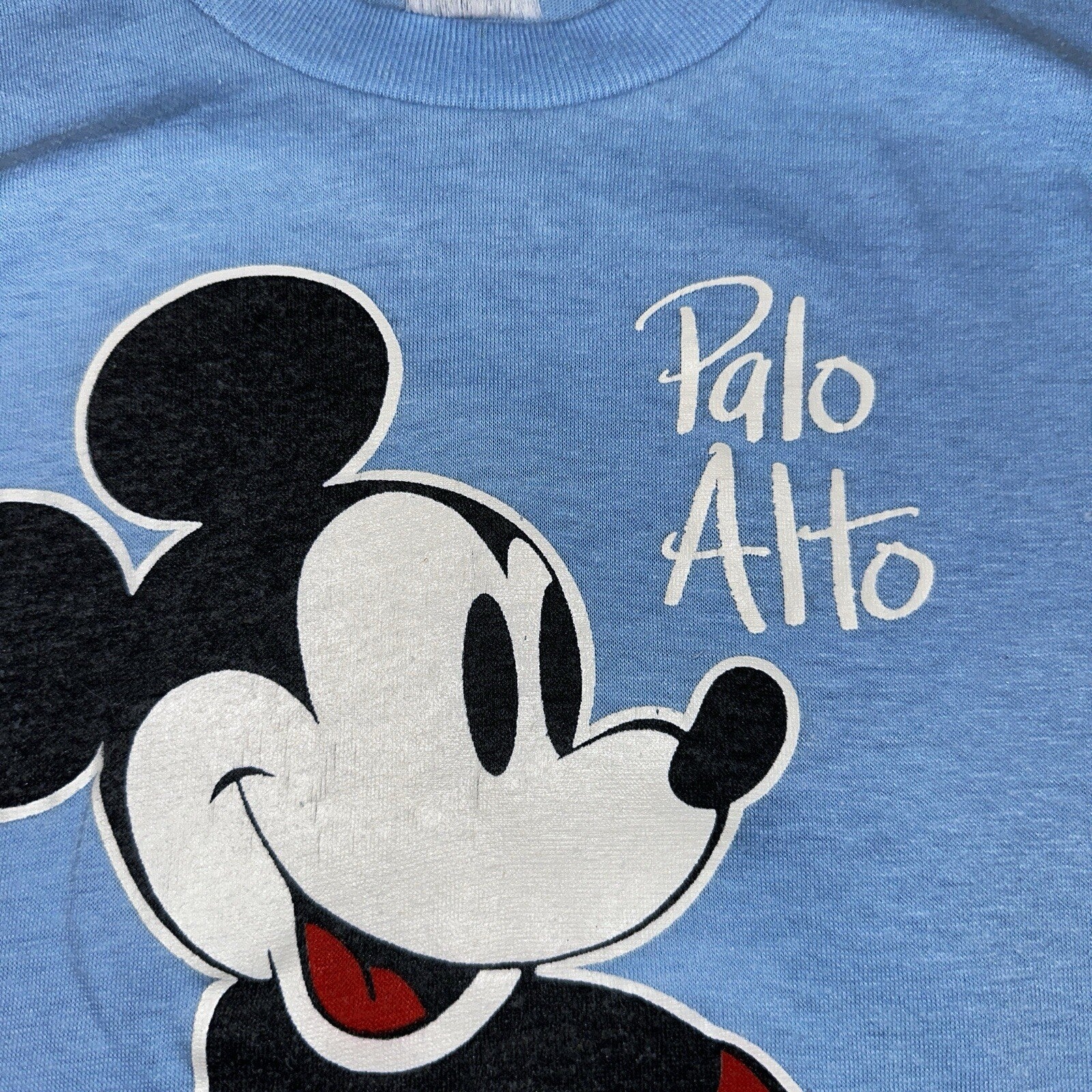 Disney 1970s Mickey Mouse VTG T Shirt 70s Single Stitch California Palo Alto