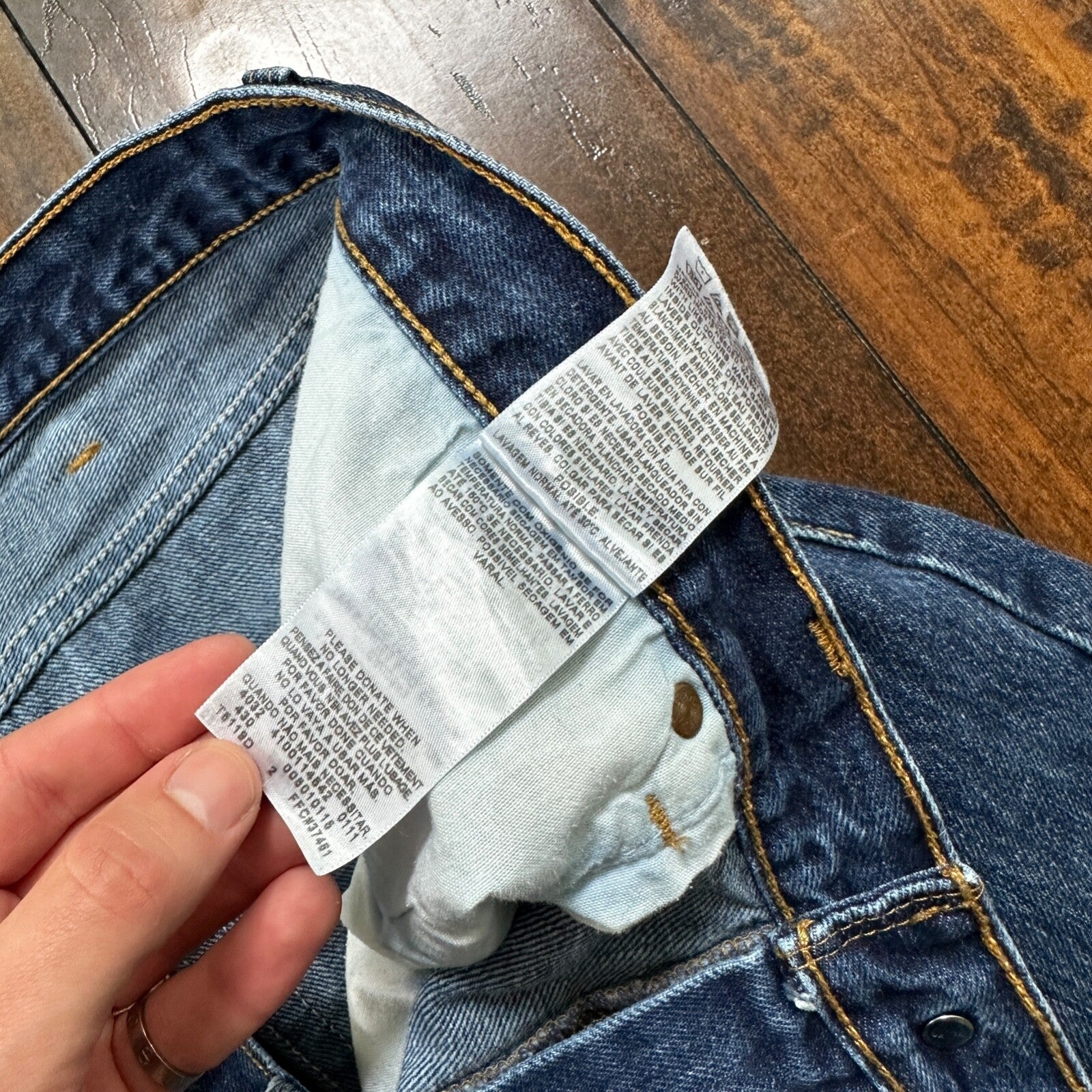 Levis 501 Vintage Y2K Straight Leg XX 2000s Jeans 38x30 Med Wash Act 36x27