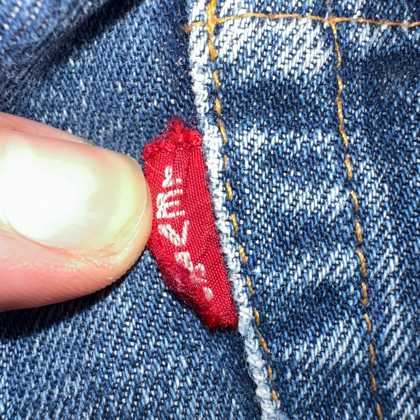 Levis 501 Big E Vintage 60s Redline Selvedge USA XX 1960s Jeans 66 Act 23x26