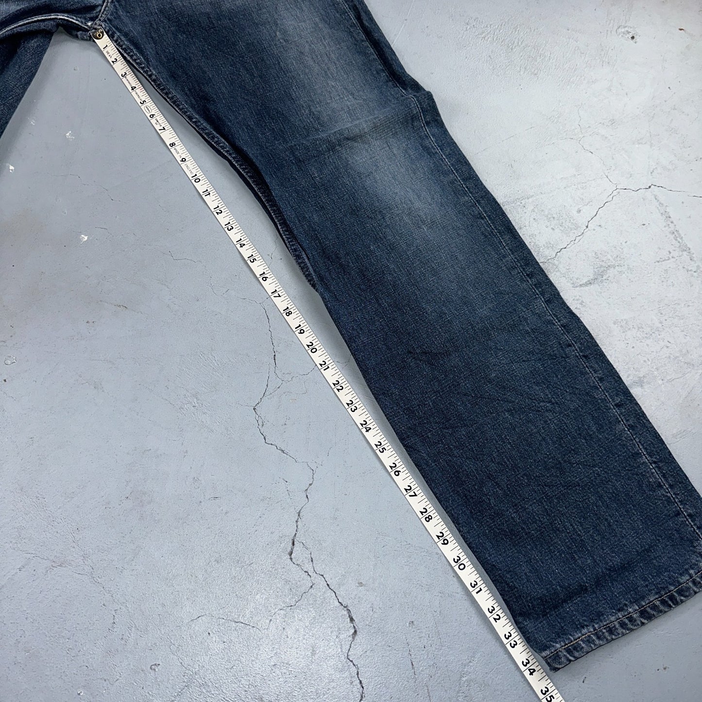 Levis 501 Vintage Y2K 90s XX Straight Leg Jeans Blue Med Wash 38x34 Act 39x34