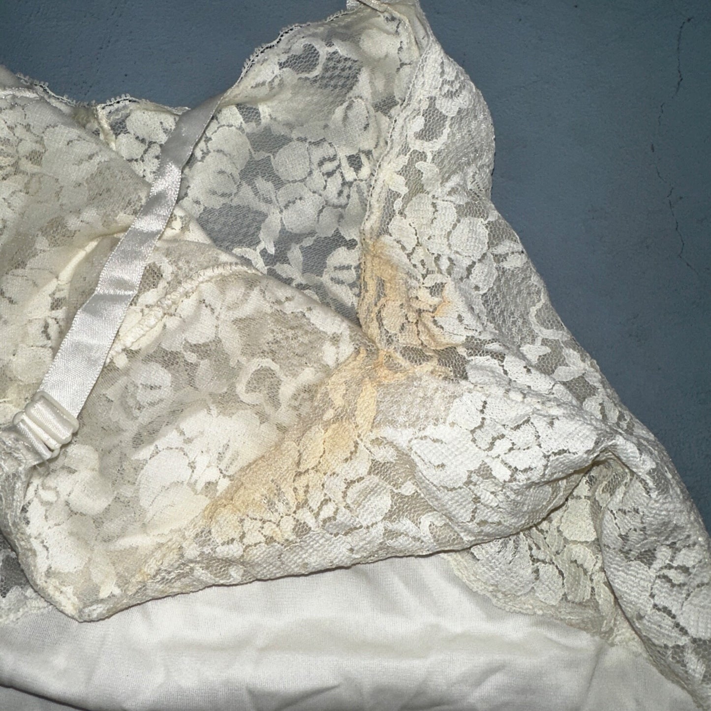 VTG 1960s Aristocraft Lingerie Slip Dress Sleepwear Full Sweep Nightgown Lace