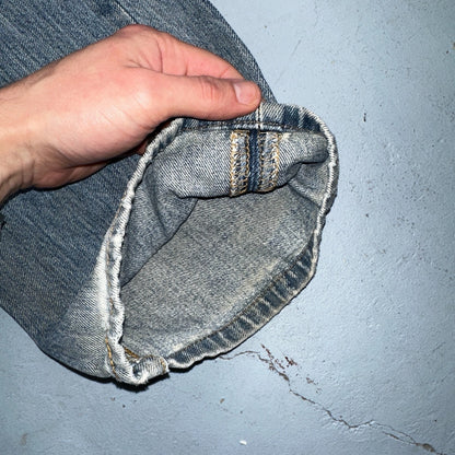 Levis 501 Vintage Y2K XX Straight Leg Jeans Blue Light Wash 35x34 Act 34x32
