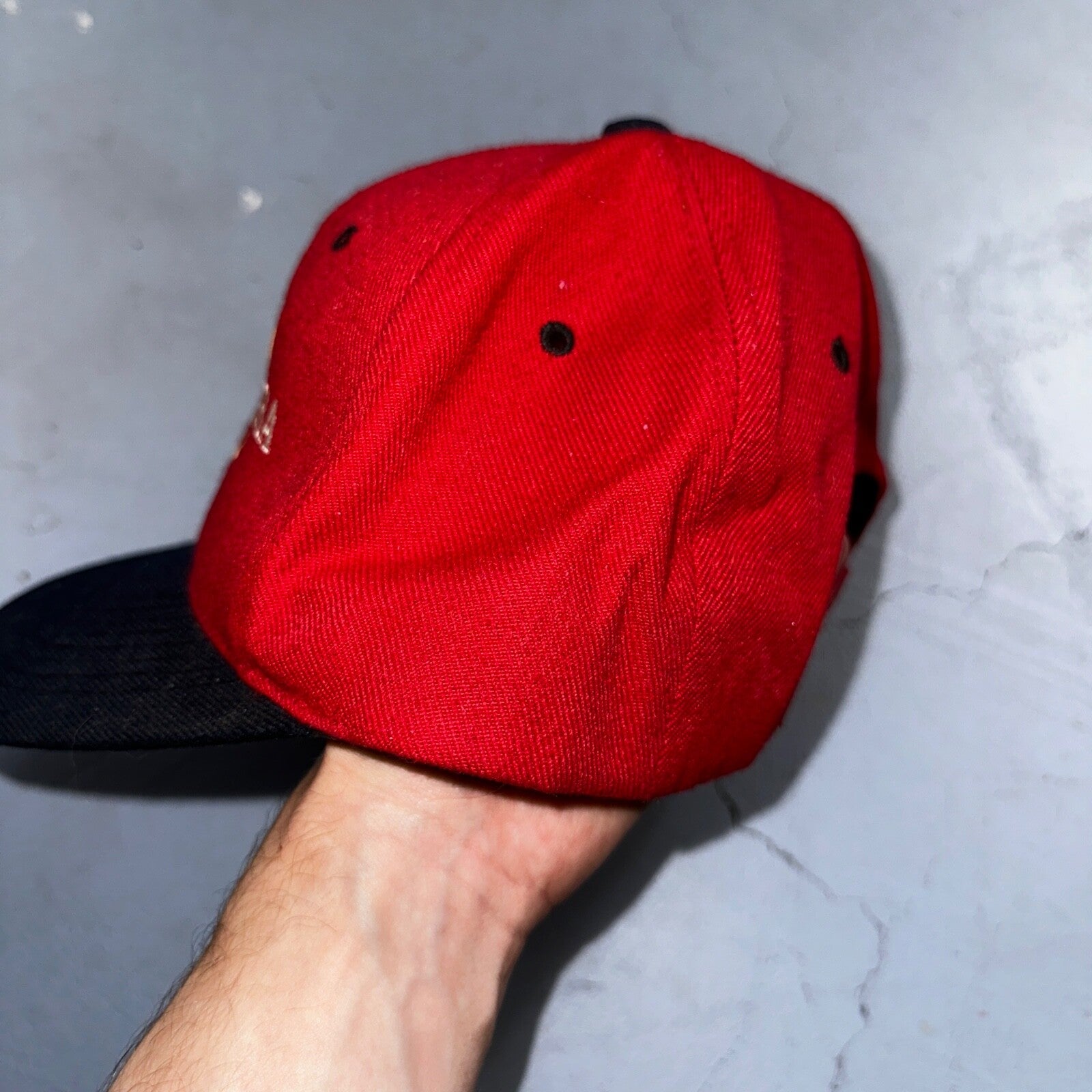 Santa Clara Red SCU VTG Hat Cap Snapback San Francisco Wool 90s Cool Basic