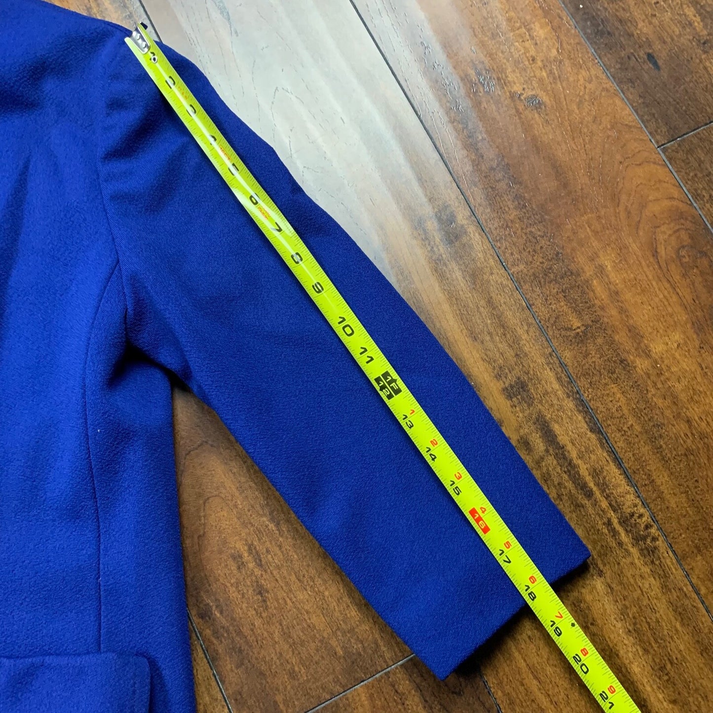 Vintage USA Rockabilly Womens Dress Jacket Blue 60s 70s Top Blazer Sanforized