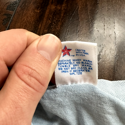 Oregon Elgin USA Vintage T Shirt 1986 80s Single Stitch Blue Running Eugene