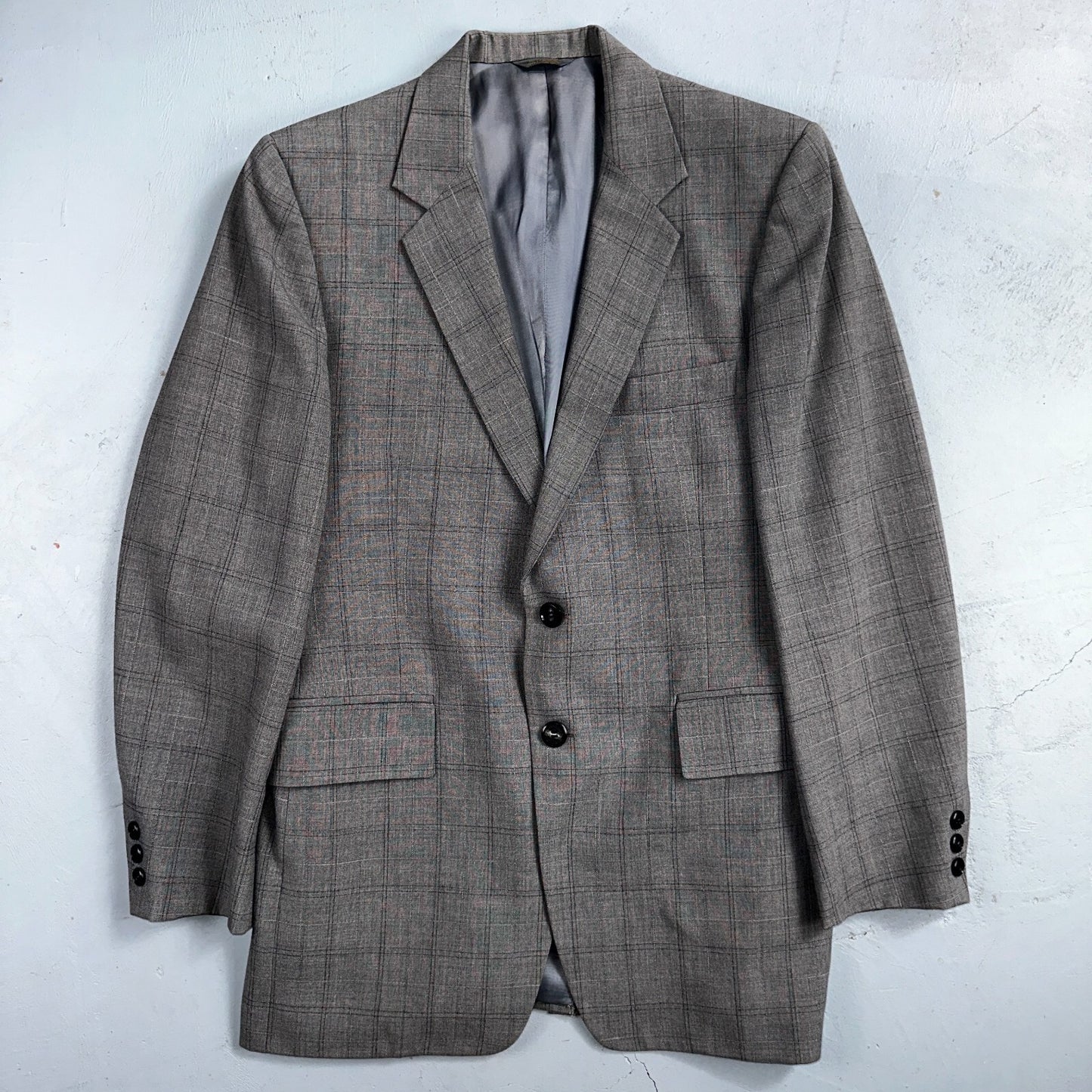 VTG Mens 2 PC Suit 38 Jacket Coat Pants Gray Rockabilly 60s 1960s Petrocelli