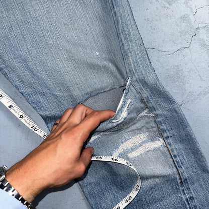 Levis 501 Vintage 80s Redline Selvedge USA XX Jeans Light Wash 36x36 Act 34x30