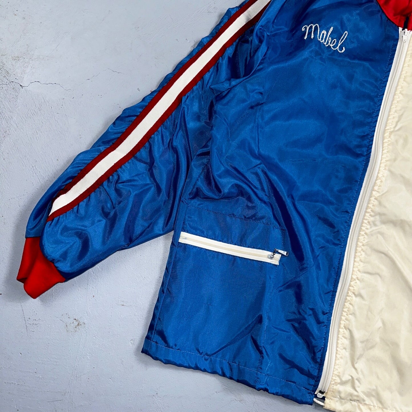 Datsun Crown Vintage 70s Racing Jacket Crown Rockabilly Chainstitch Mabel Nylon