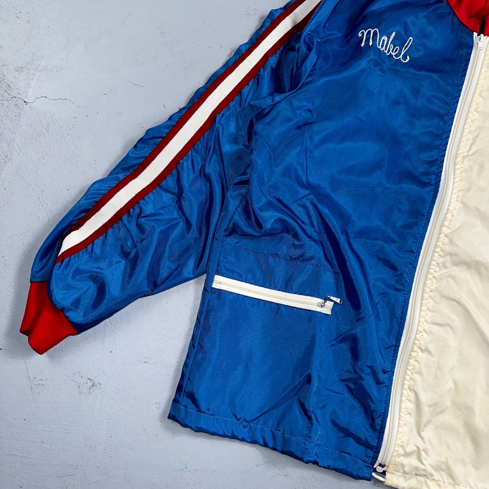 Datsun Crown Vintage 70s Racing Jacket Crown Rockabilly Chainstitch Mabel Nylon