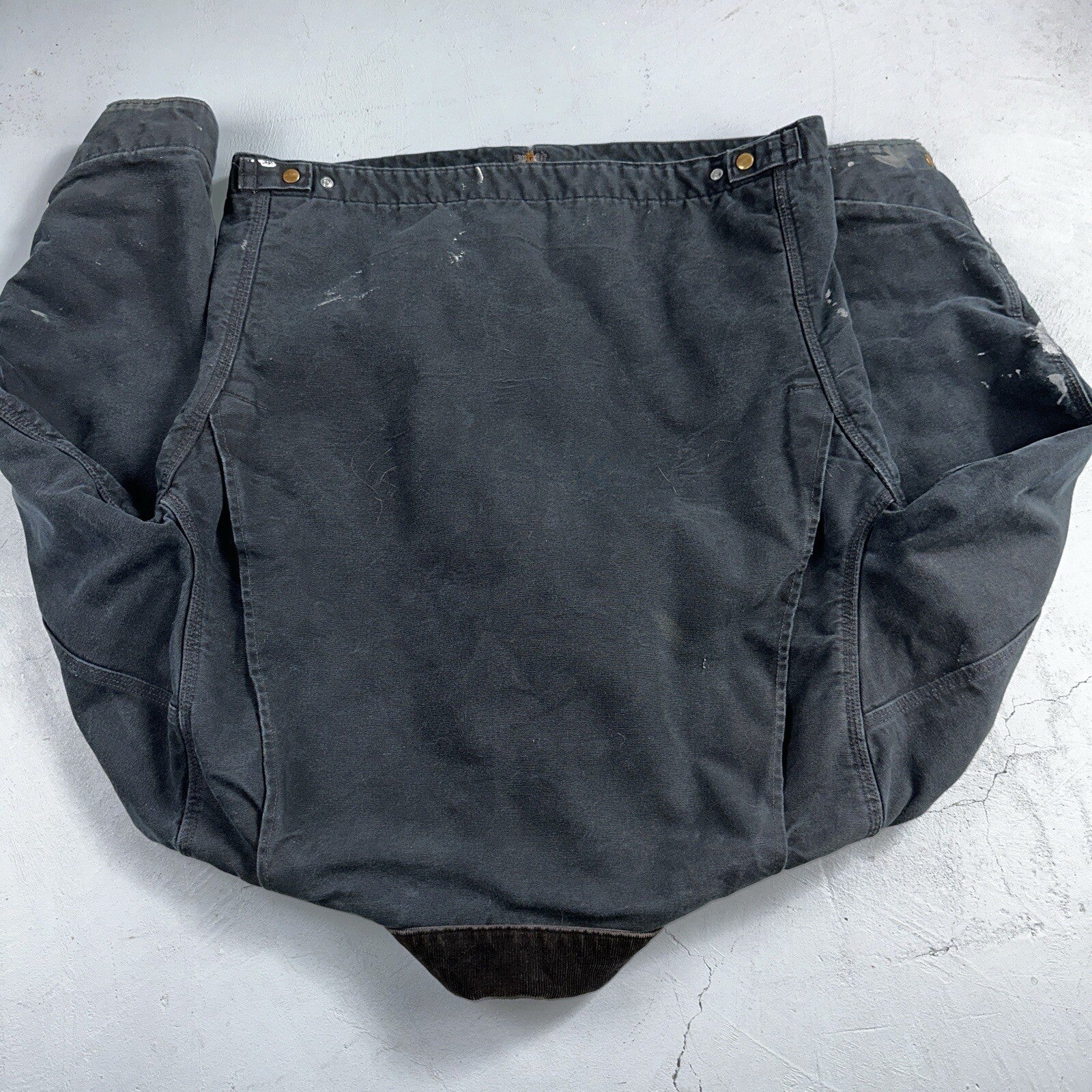 Carhartt VTG Jacket Mens L Tall Black Detroit J001 Blanket Lined USA J97 BLK
