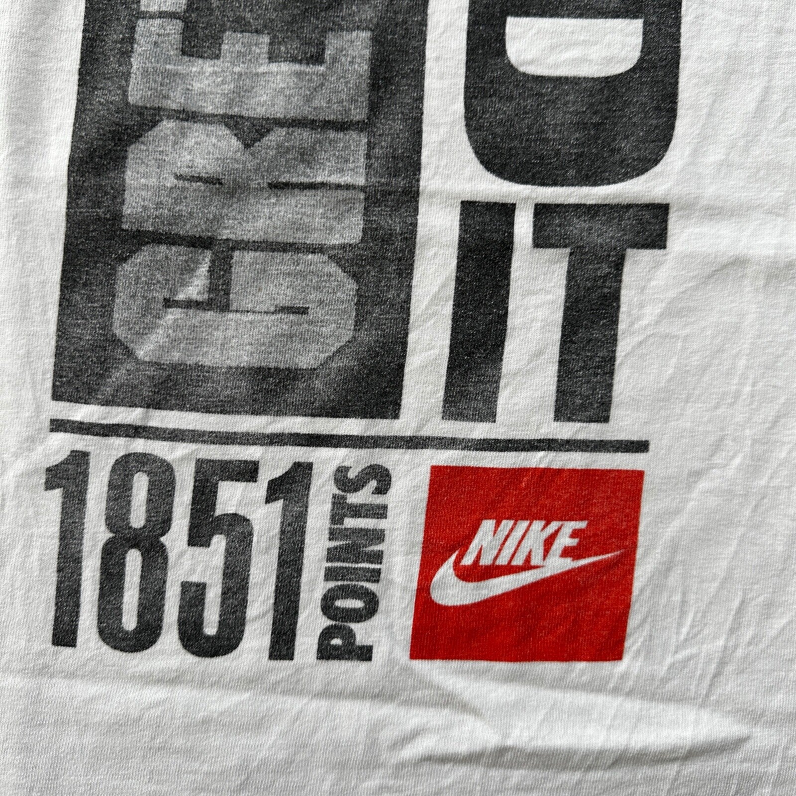Nike Wayne Gretzky Did It Vintage T Shirt 90s Gray Tag Small Hockey Sports Ice