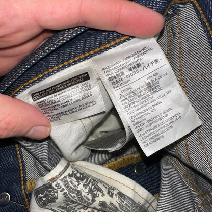 Levis 501 Y2K XX Straight Leg Jeans Blue VTG Dark Wash 34x31 Act 35x30