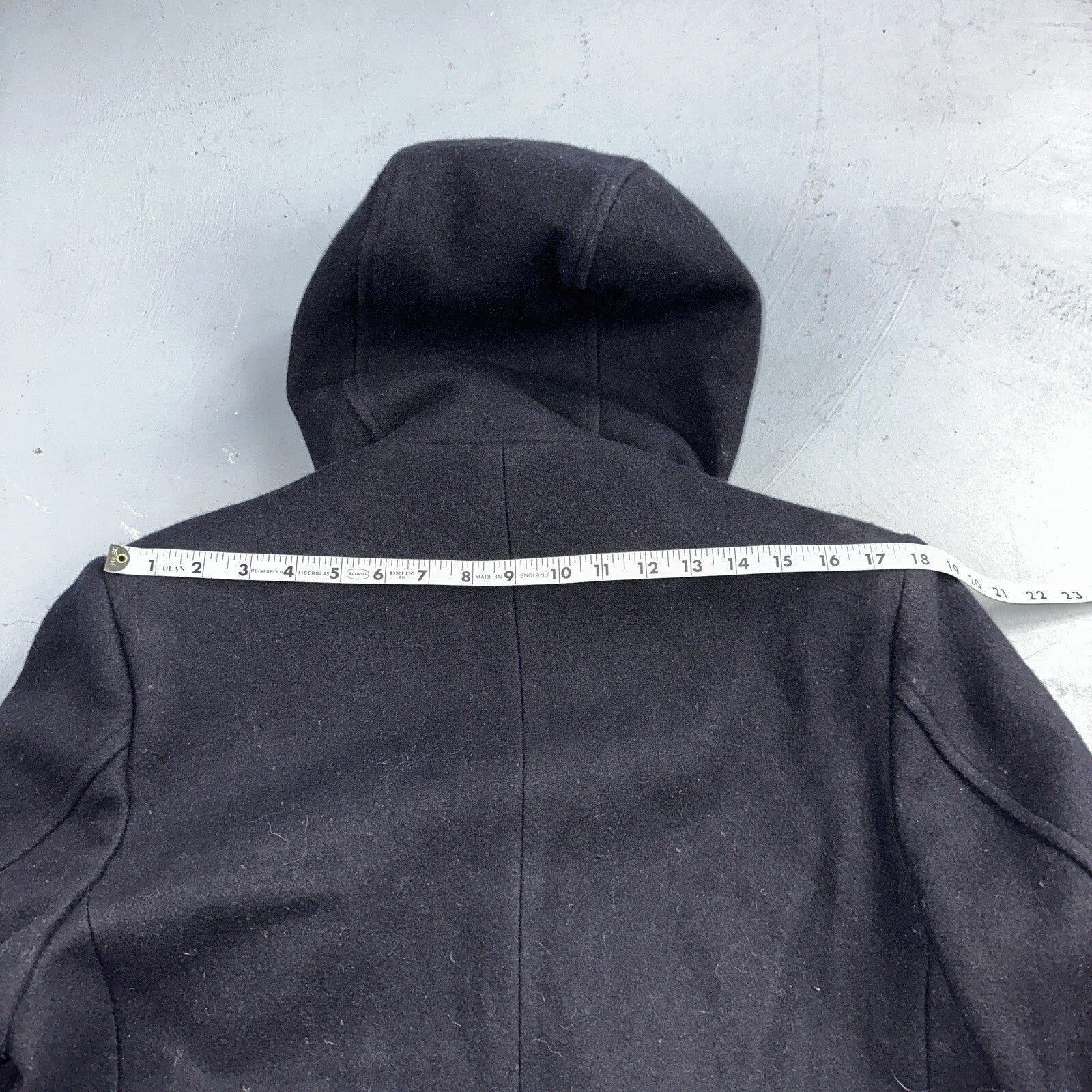 L.L. Bean Men S US Navy Anchor Collection Toggle Wool Pea Coat Jacket USA VTG