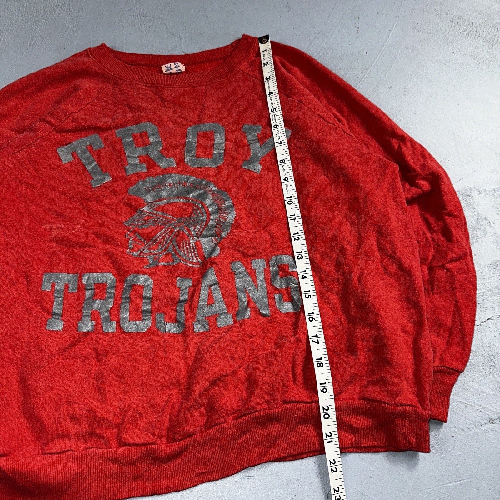 Champion USA Vintage 80s US Sweatshirt Warmup Troy Trojans Football College