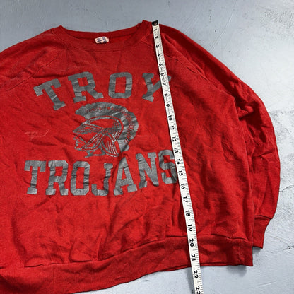 Champion USA Vintage 80s US Sweatshirt Warmup Troy Trojans Football College