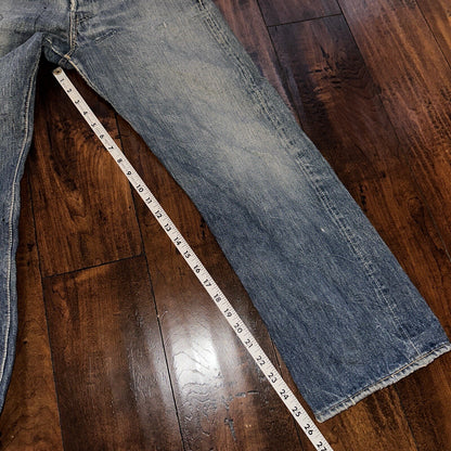 Levis 501 XX Big E True VTG 40s 50s Redline Selvedge Denim Jeans 1940s 25x26