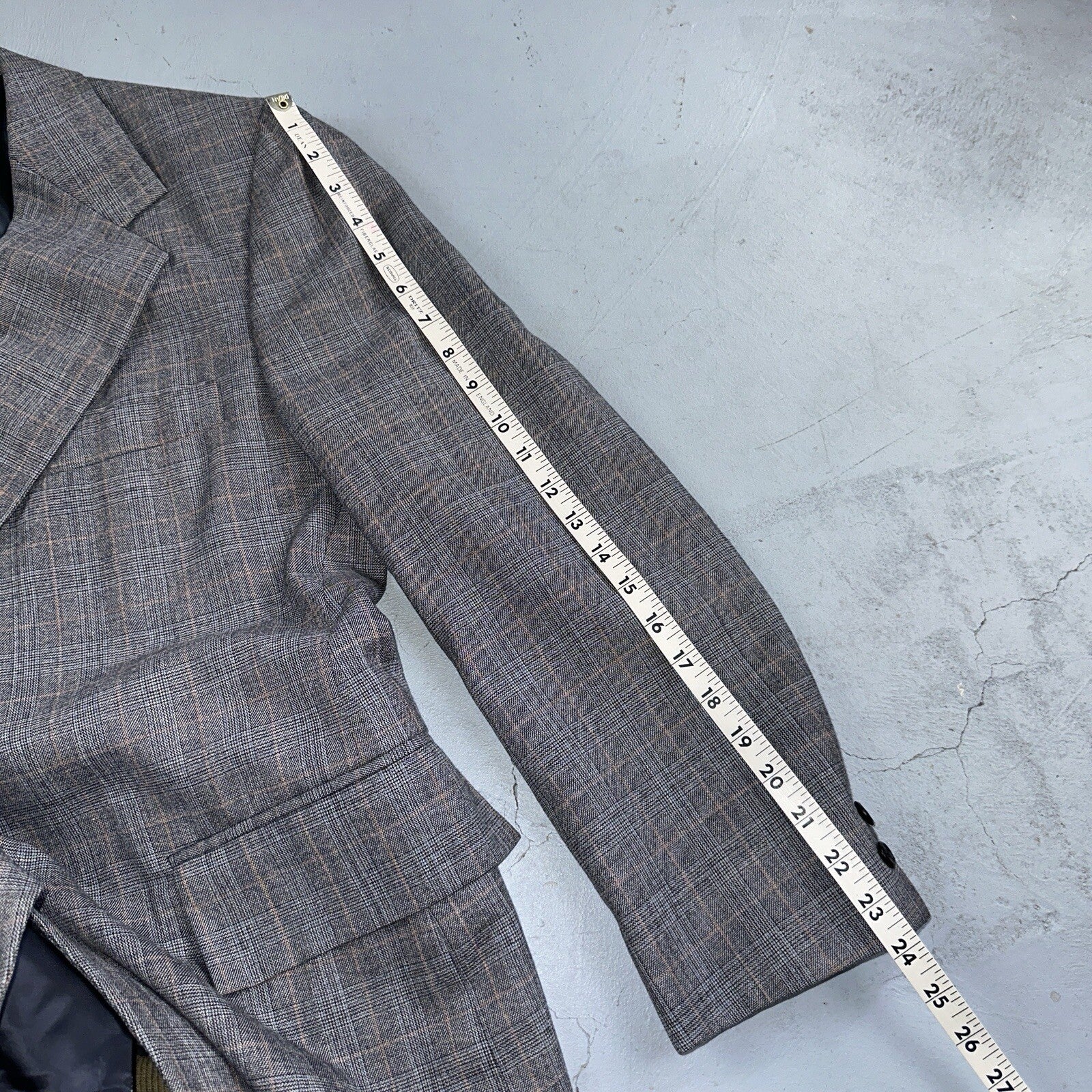 VTG Mens 3 PC Suit 42 Jacket Coat Pants Vest Plaid Rockabilly 70s 1970s Brown