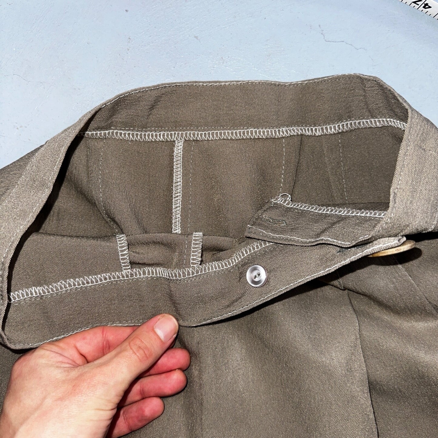 VTG Brown Casual Pants Cropped 26 Capri Y2K VTG Every Day Comfy