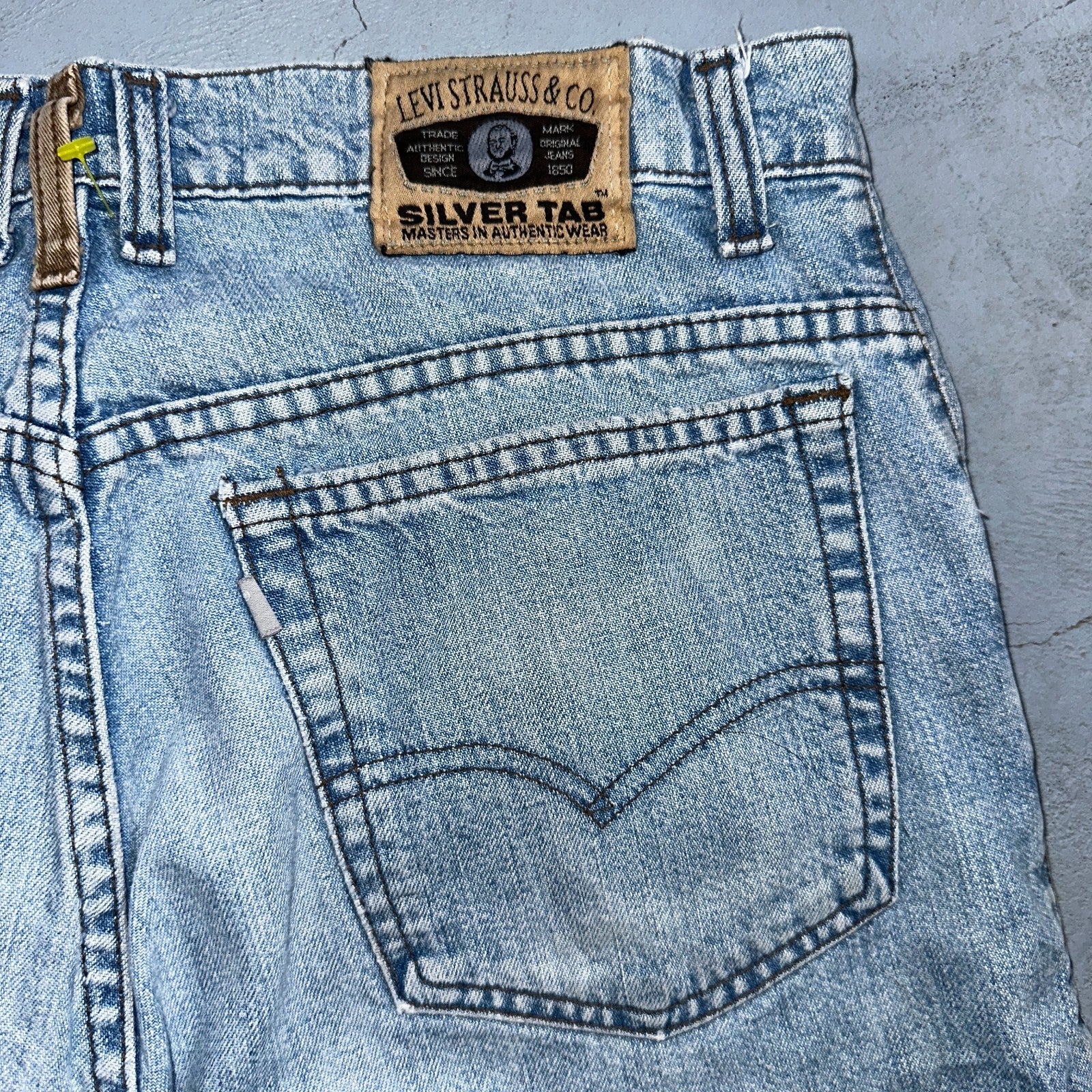 Levis VTG Silver Tab Jeans Mens Blue 40583 USA Made 90s Y2K 33x32 Ac 32x31