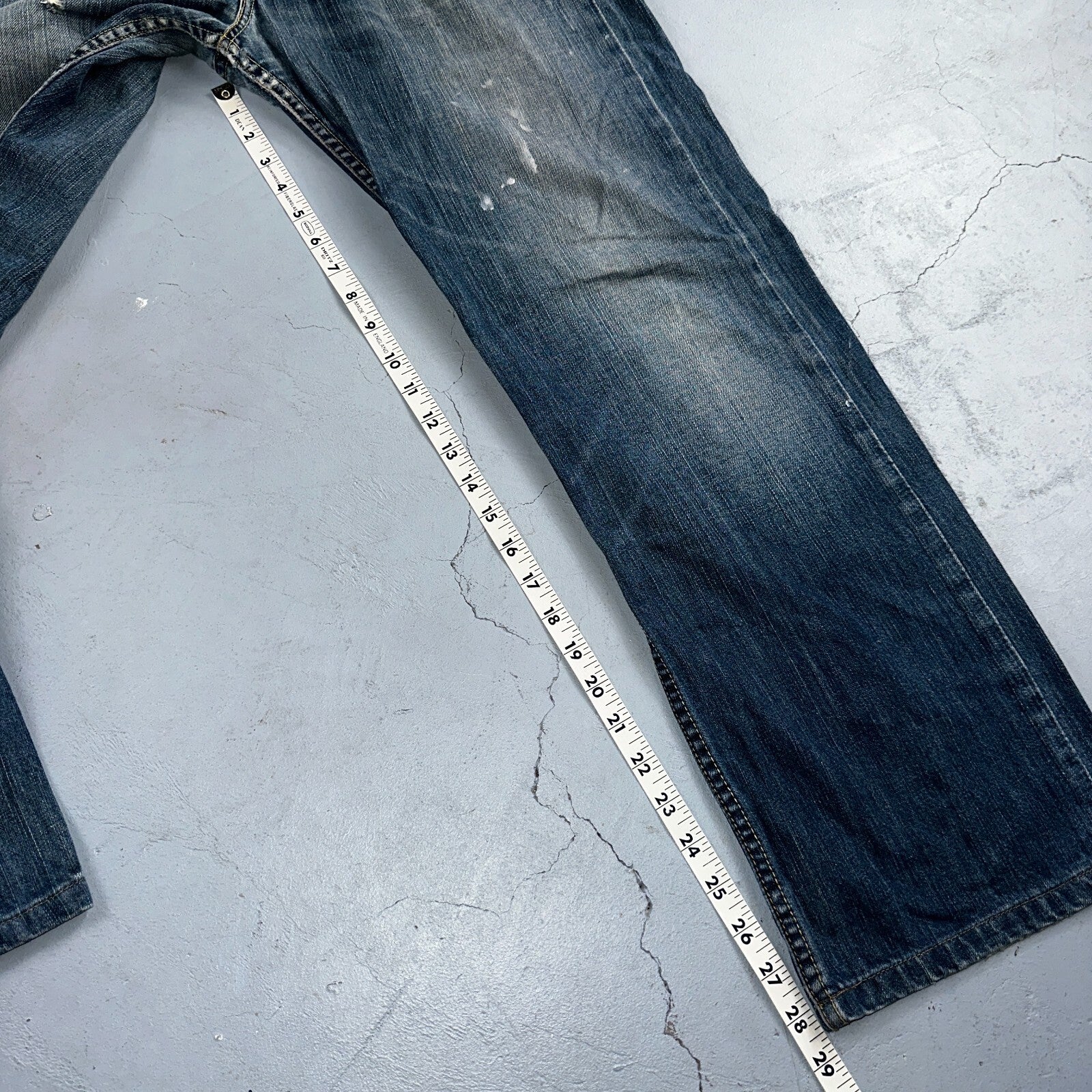 Levis 501 Vintage Y2K XX Straight Leg Jeans Blue Med Wash 33x34 Act 31x28