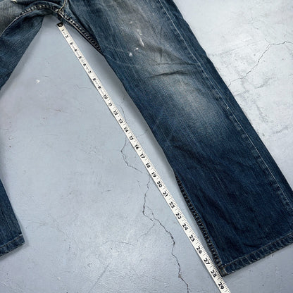 Levis 501 Vintage Y2K XX Straight Leg Jeans Blue Med Wash 33x34 Act 31x28