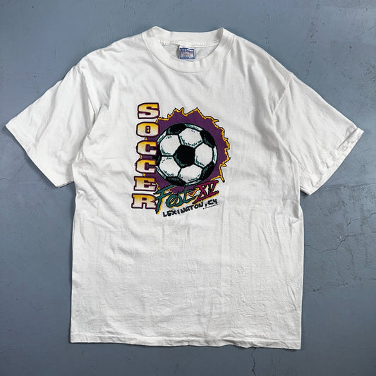 Soccer Fest Lexington Kentucky VTG T Shirt Single Stitch All Sports 90s 1996