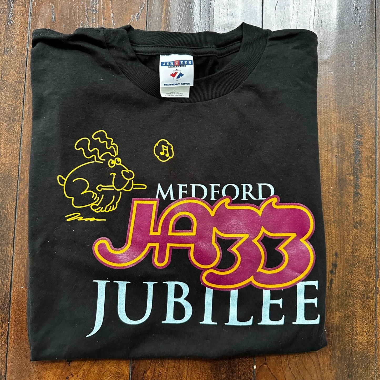 Medford Jazz Jubilee Music VTG T Shirt Y2K Miles Davis Band Pop Rock Art Bunny