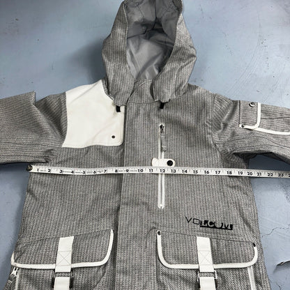 Volcom Snowboarding Jacket Men's Size Small Transition Parka Gray Ski